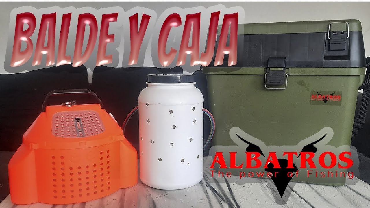 Porta Carnada Flotador y Caja de Pesca ALBATROS