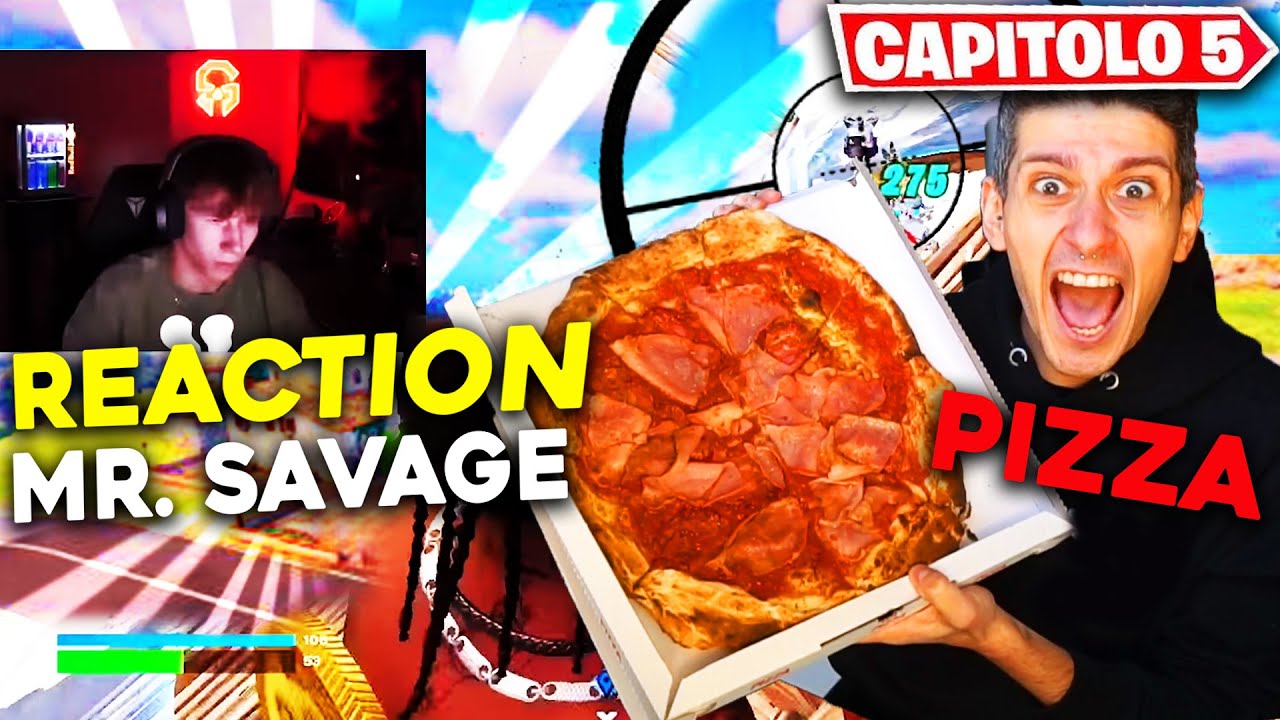 REACTION a MR. SAVAGE IN CLASSIFICATA SOLO CECCHINO MANGIANDO PIZZA !!