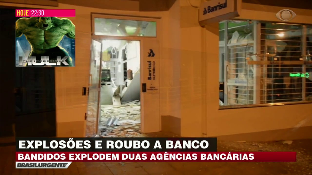 Ladr&otilde;es explodem ag&ecirc;ncias banc&aacute;rias no Norte do RS