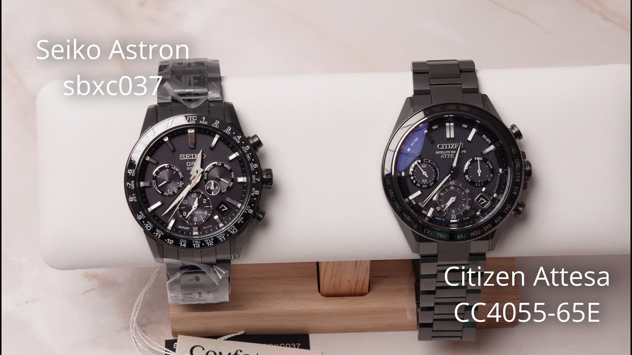 Битва за звание лучших Черных часов c GPS: Citizen Attesa CC4055-65E и Seiko Astron SBXC037