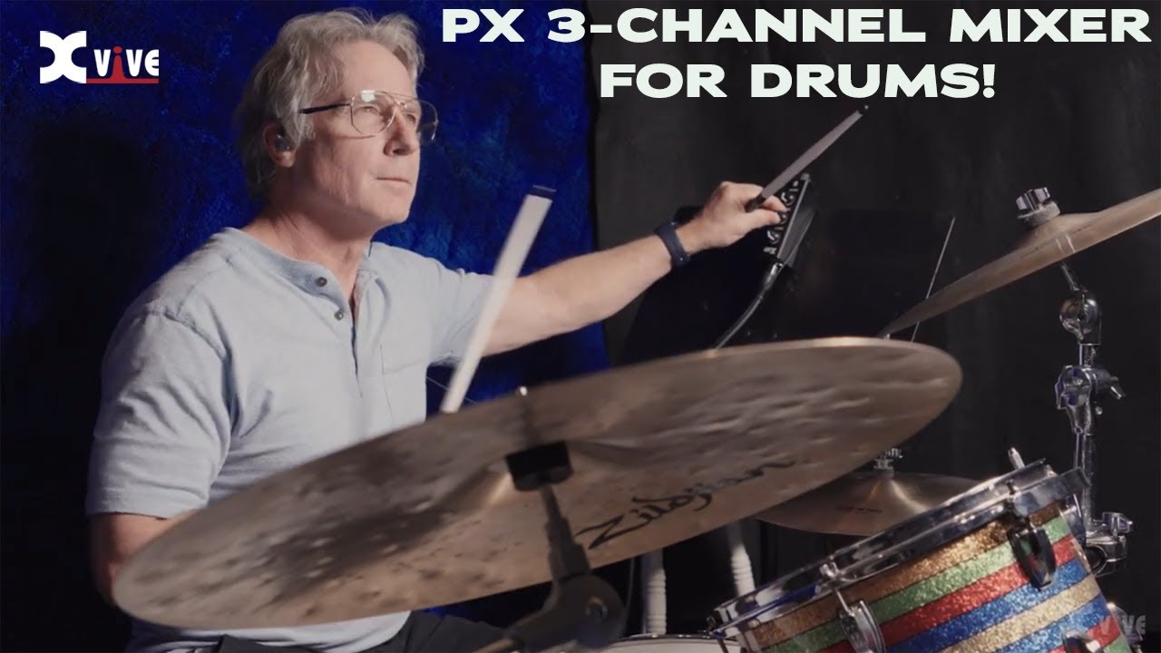 Xvive PX Portable 3-Channel Personal Mixer for Drums