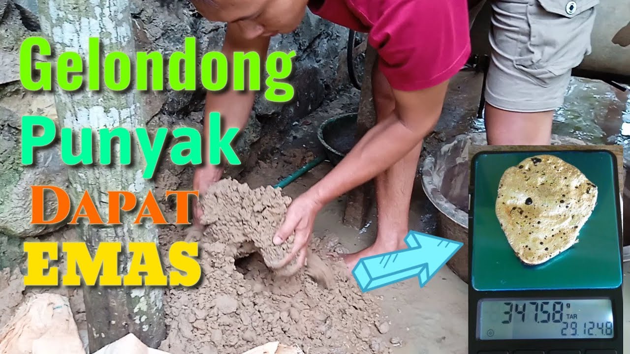 Gelondong poyak emas || gelondong emas || proses pengolahan emas || tambang emas