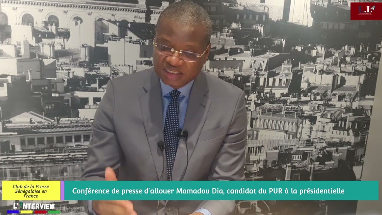 Présidentielle 2024 - Aliou Mamadou Dia candidat du PUR ; 