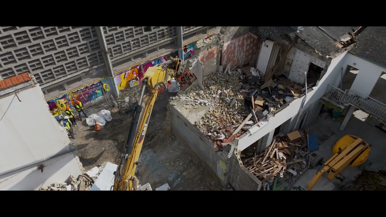 Suivi de chantier par drone - Aerial footage 4k - Le Havre -Friche Beauville - Mavic 3 Pro