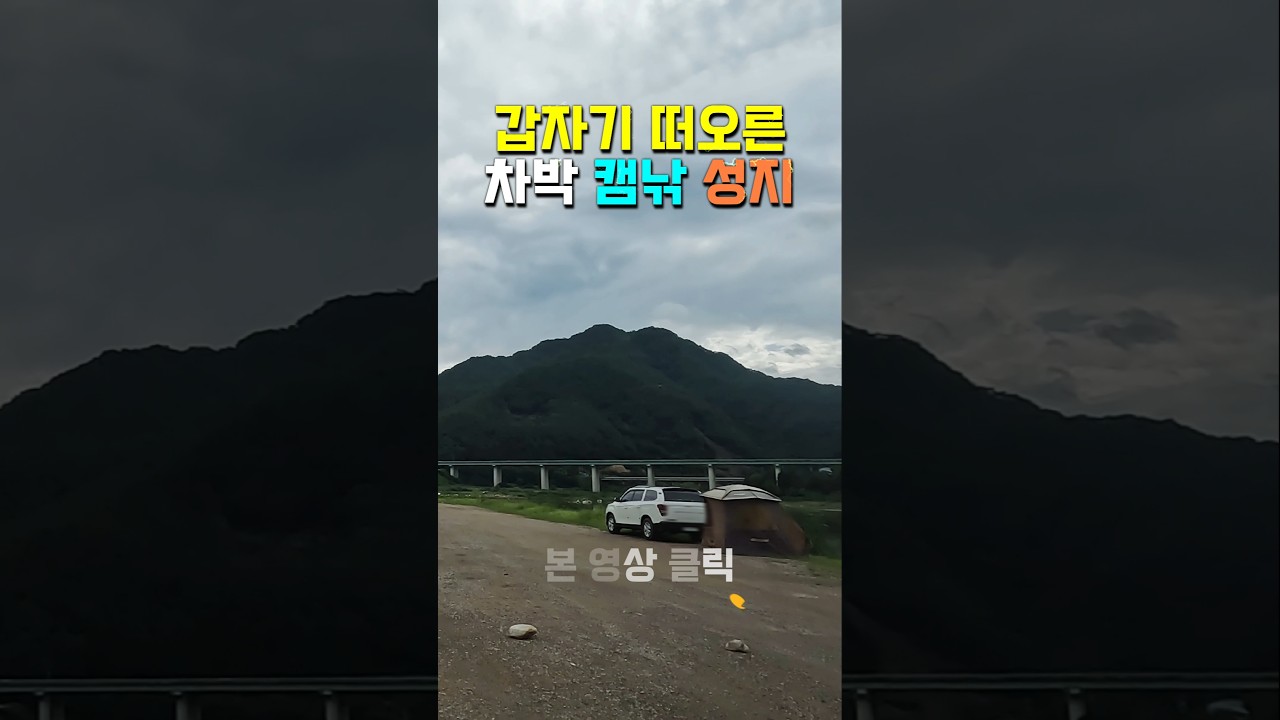 마음껏 차박 캠핑 낚시를 할 수 있는.. 내륙의 바다 낚시터..