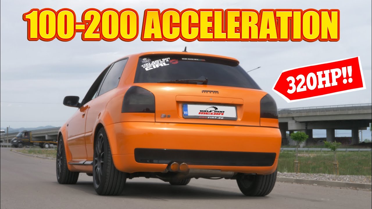 Audi S3 8L 1.8T K04-064 acceleration 100-200 km/h | Dragy