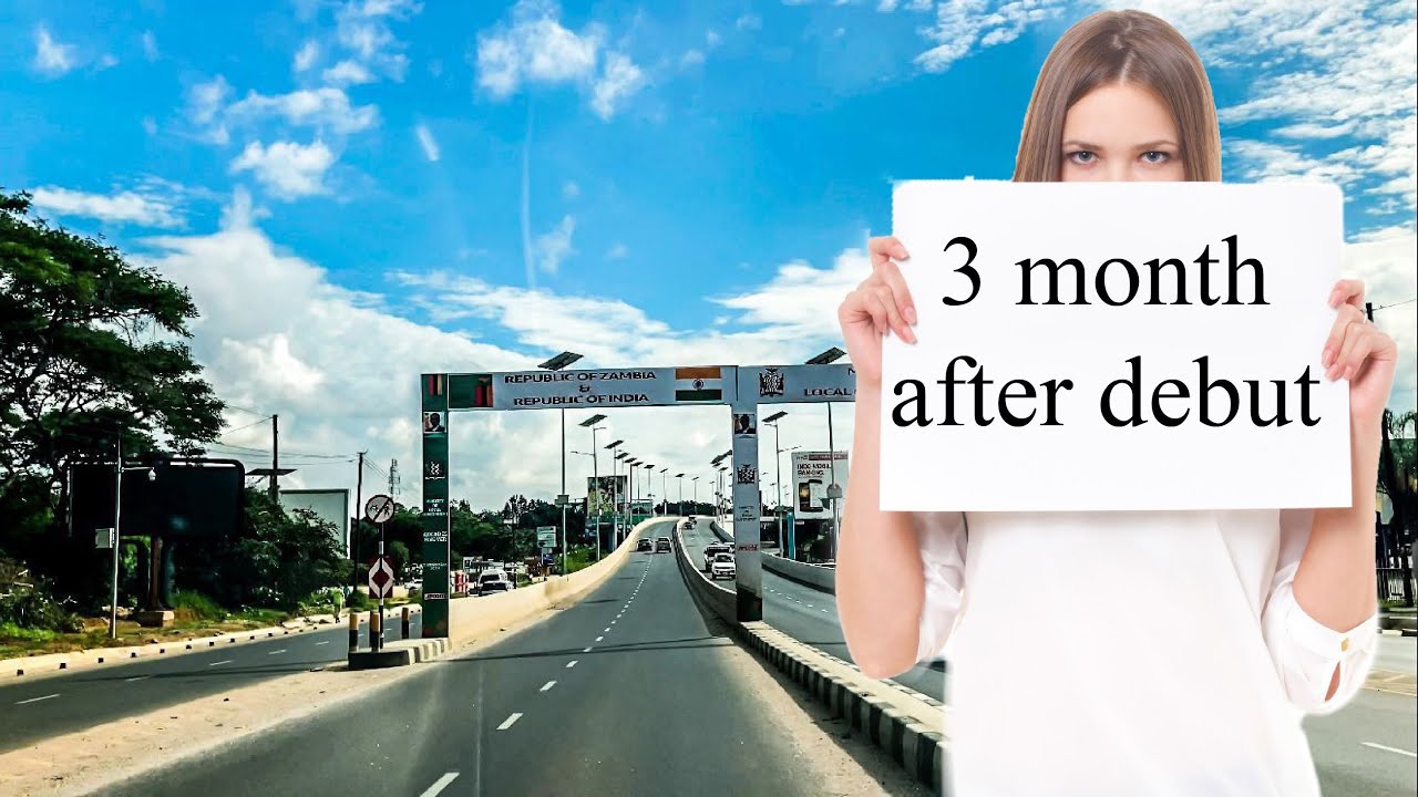 Driving downtown 4K- Arcades flyover bridge - Lusaka, Zambia