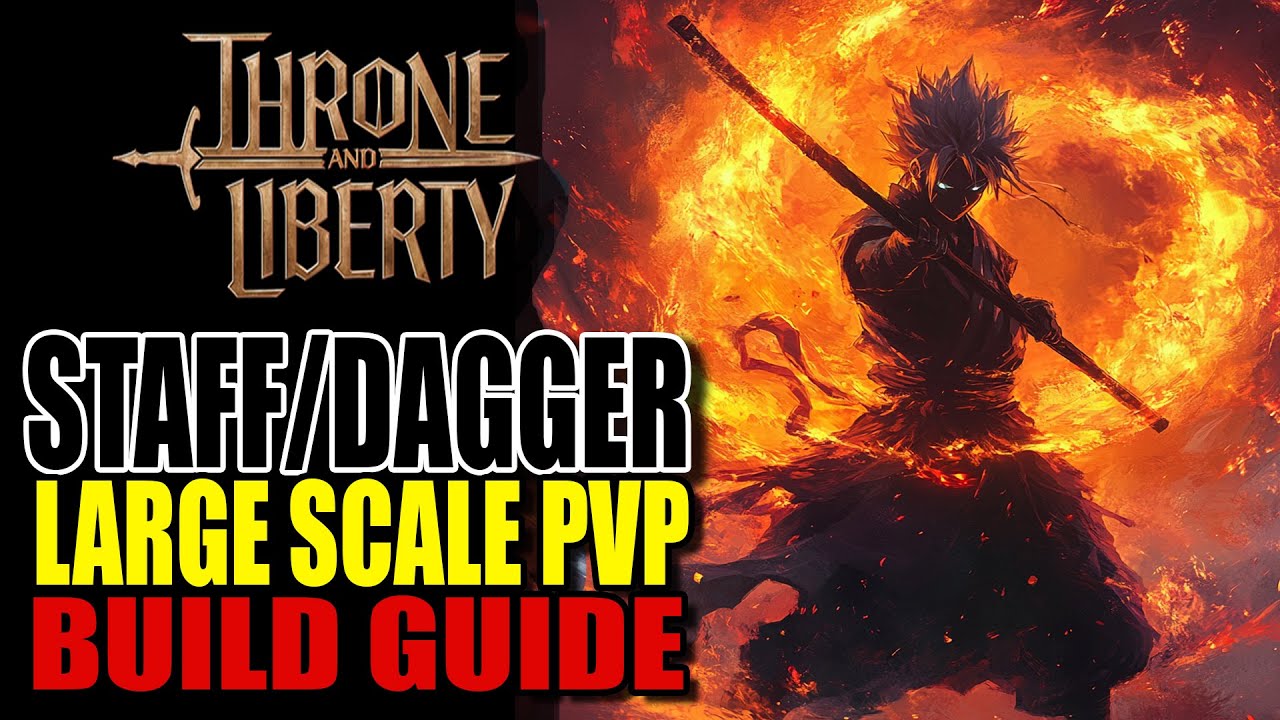 A TRUE Mage Staff Dagger PVP Build - Throne and Liberty - LARGE SCALE