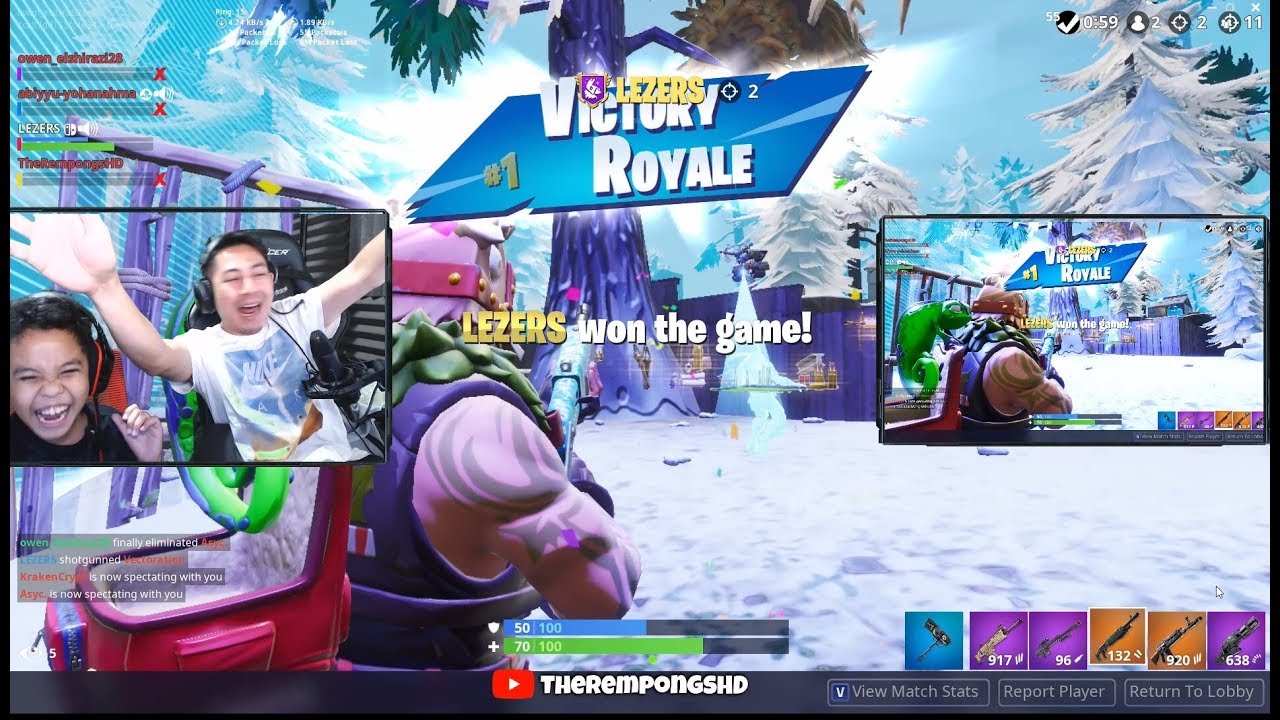 NOOBS MALAH VICTORY ROYALE! Maen Fortnite Battle Royale | TheRempongsHD