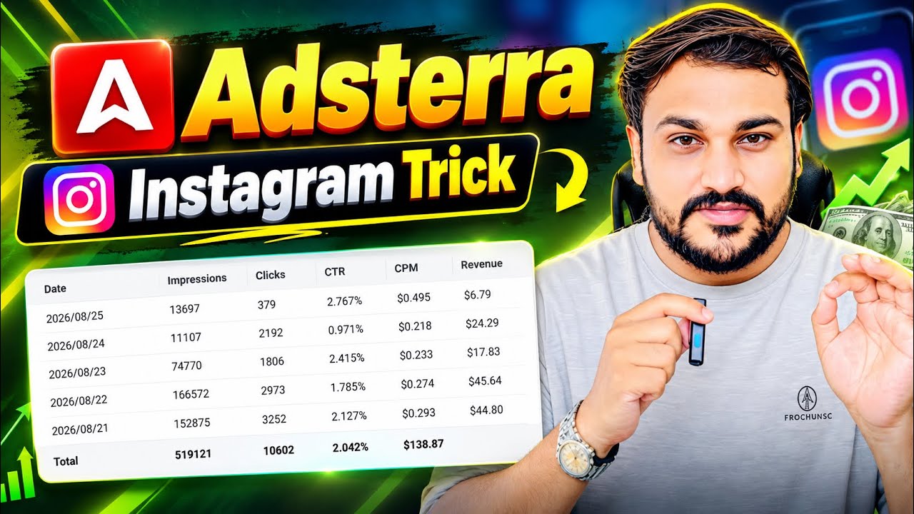 Adsterra direct link 🔗 earning | Adsterra new high cpm trick