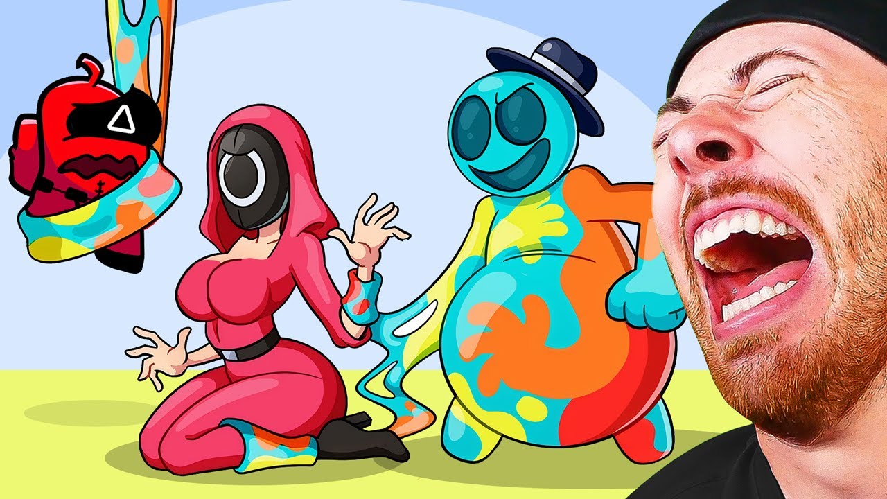 Among Us VS Poppy Playtime Chapter 4 in SQUID GAME?! (funny animation)