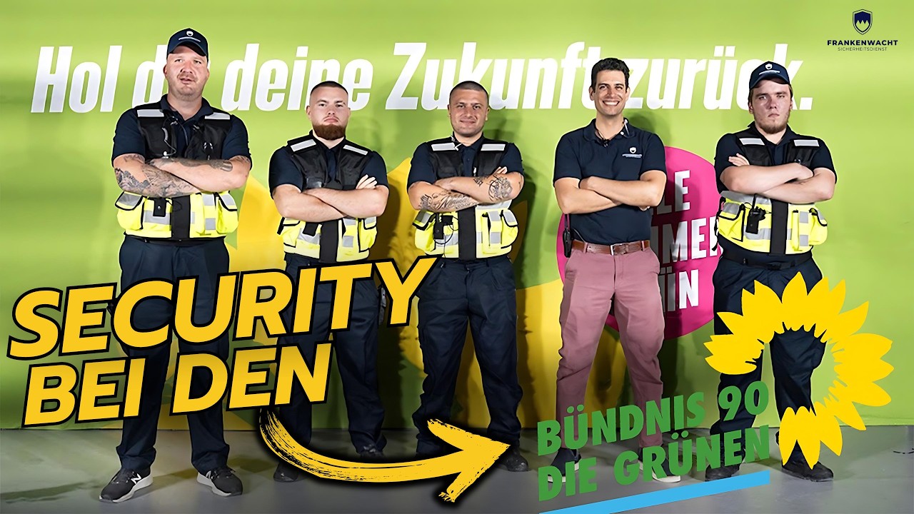 SECURITY EINSATZ in bei den Grünen! #sicherheitsdienst #security