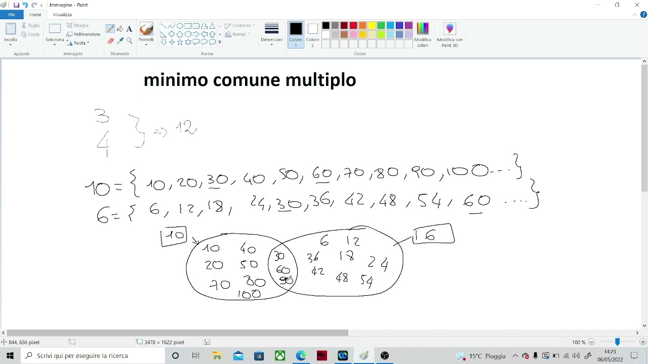 minimo comune multiplo