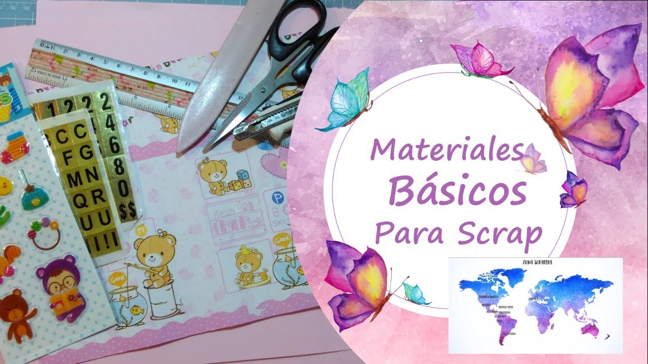 Materiales B&aacute;sicos para Scrapbook / por d&oacute;nde empezar? Zona Scrapera
