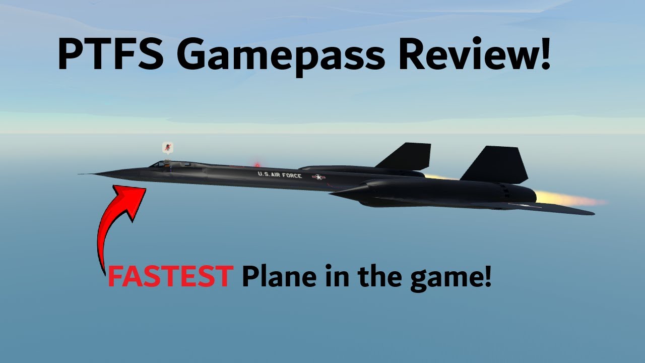 SR-71 Blackbird Gamepass Review in PTFS! Roblox