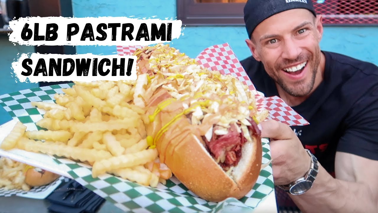 SCOTT EATS w/ @JoelHansen | Man Vs Food | Pin Bar | Calgary | 6lb Pastrami Sandwich Challenge