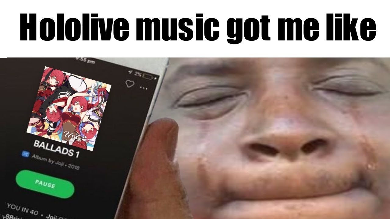 Listening to Hololive music got me like:
