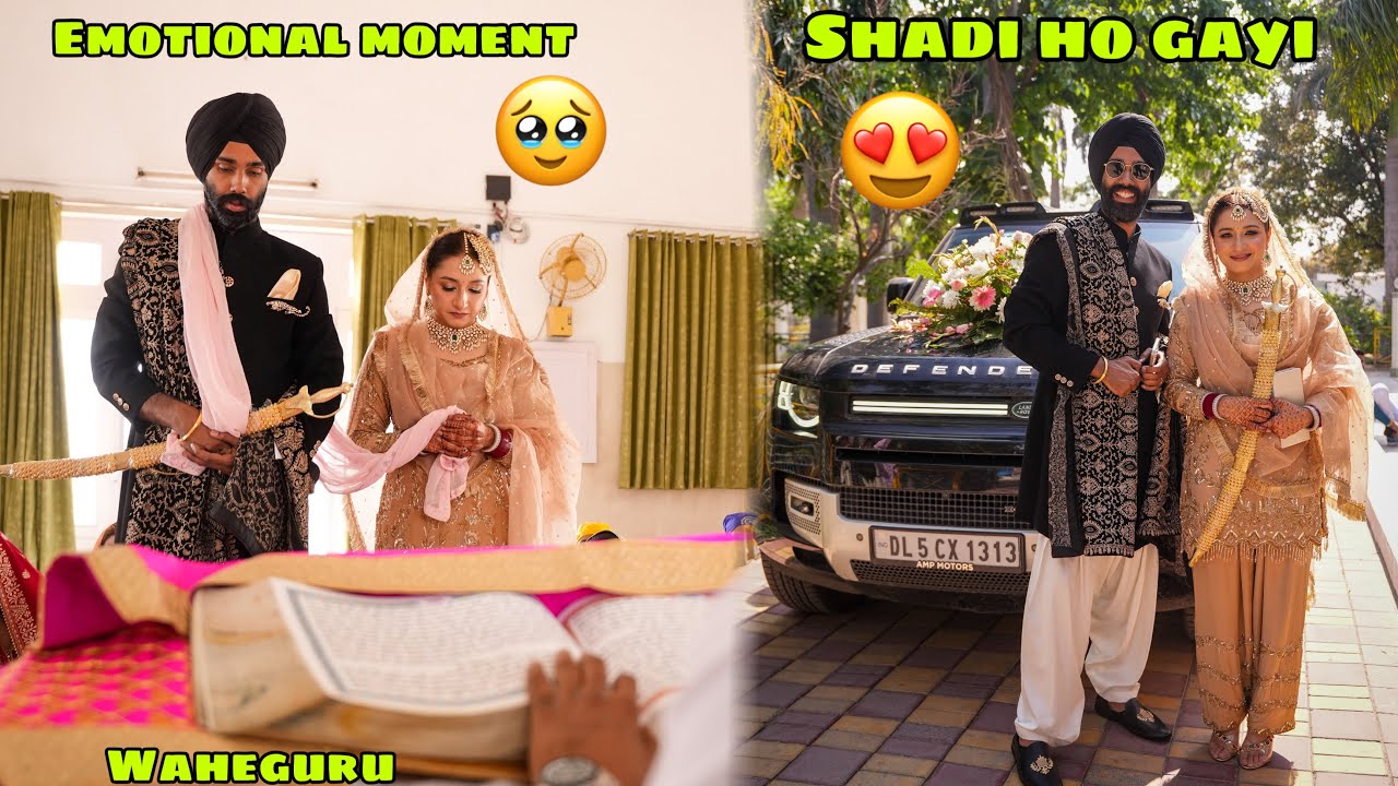 Finally vo din aa gaya 😍 Shadi ho gayi Prabhjot or Sahiba ki ❤️ khushi se sab Emotional ho gaye 🥹