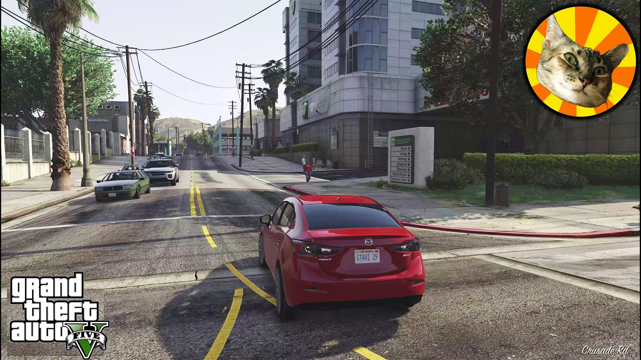 NPC guy drives his mom to the hospital | GTA V driving roleplay