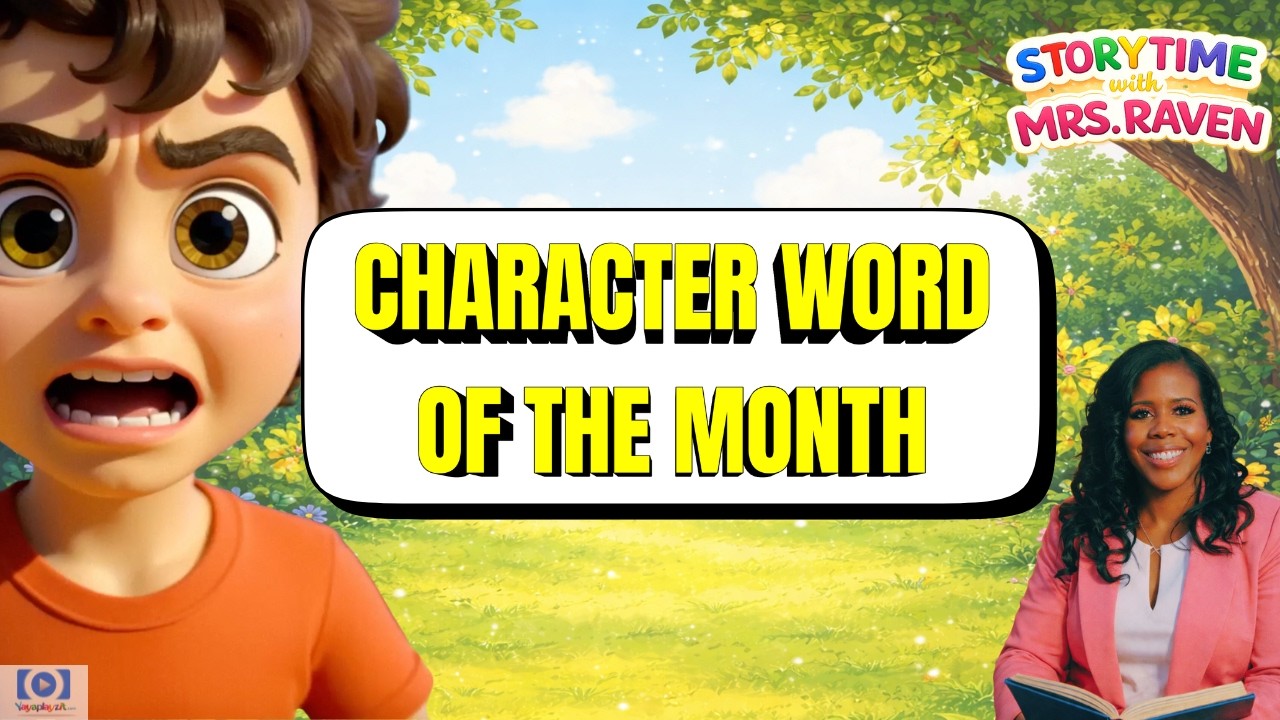 Self-Control to Kids | Character Building Lesson with Mrs. Raven | Word of the Month