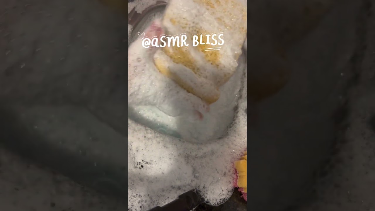 🫧 🧽 some sponge squeezing in saved rinse water with some soft scrub and gain dish soap 🧽 🫧 