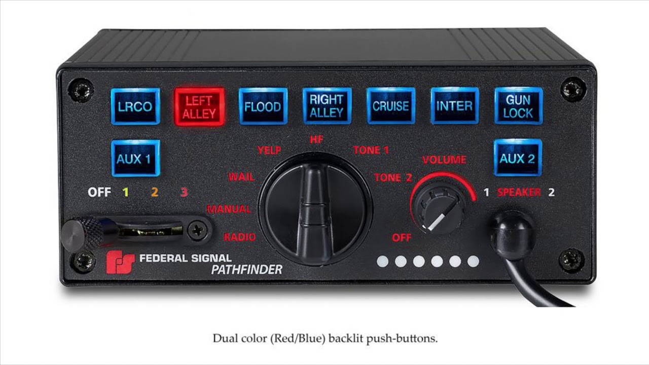 Federal signal Pathfinder all siren tones