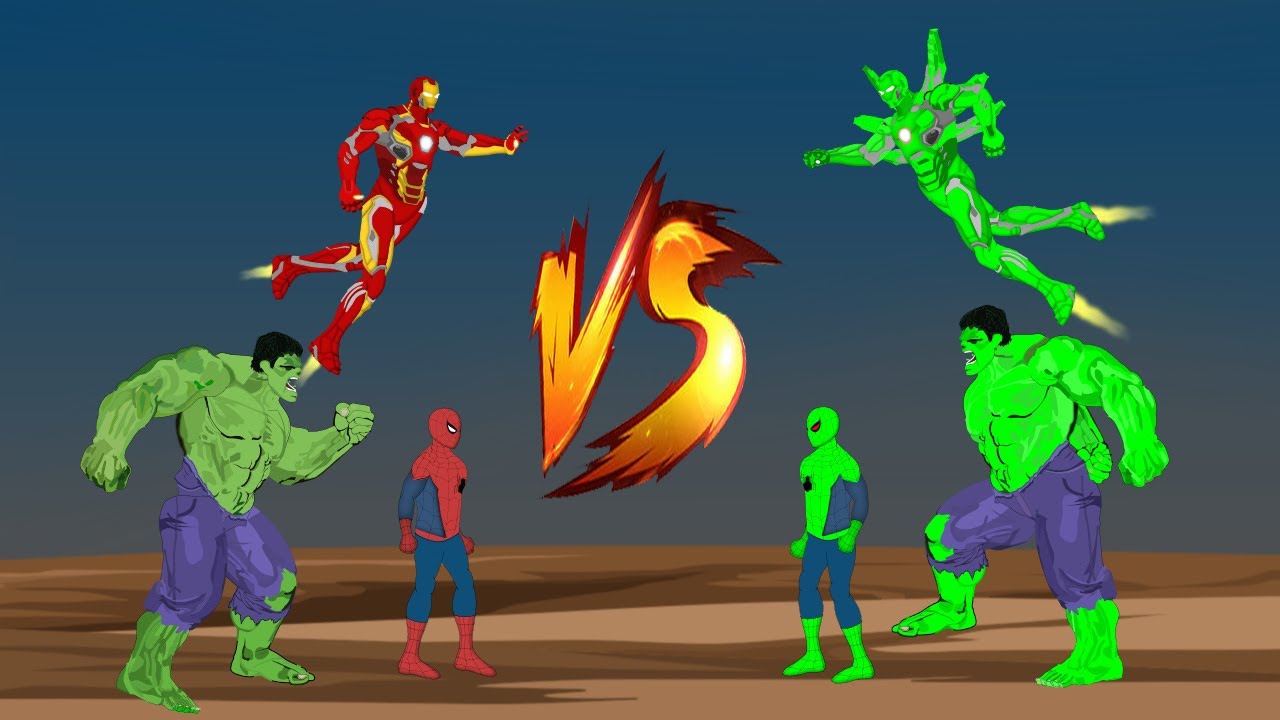 SUPERHERO BATTLE ROYALE - Red vs Blue | Marvel Legends Epic Confrontation