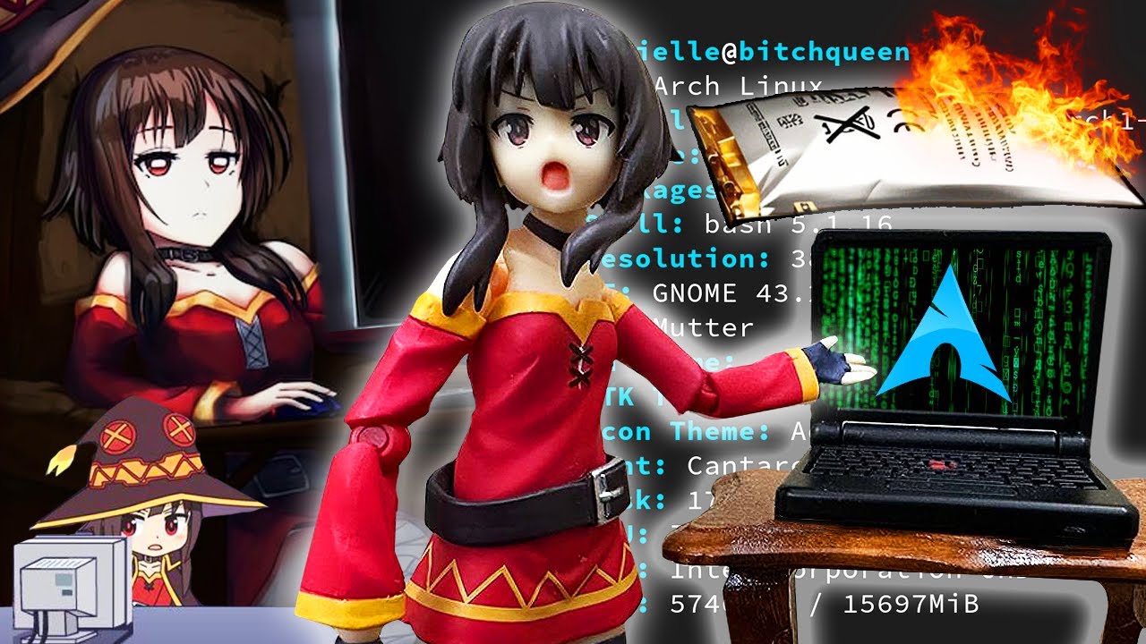 Megumin The ARCH (Linux) Wizard!