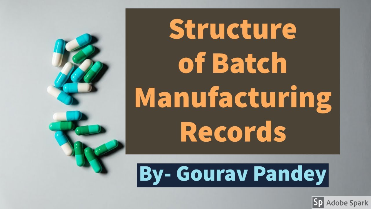 Structure of Batch Manufacturing Record
