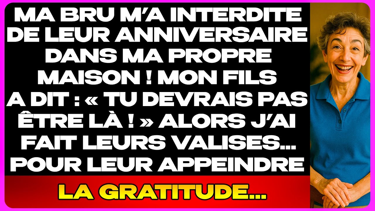 Ma Belle-Fille M’A Interdite À Leur Deuxième Anniversaire De Mariage… Alors J’Ai Fait Leurs Valises!
