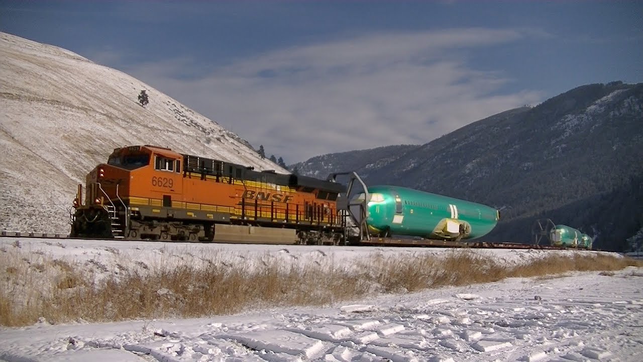 MRL/BNSF Western Montana, Part 1- Boeing 737 fuselages and more!