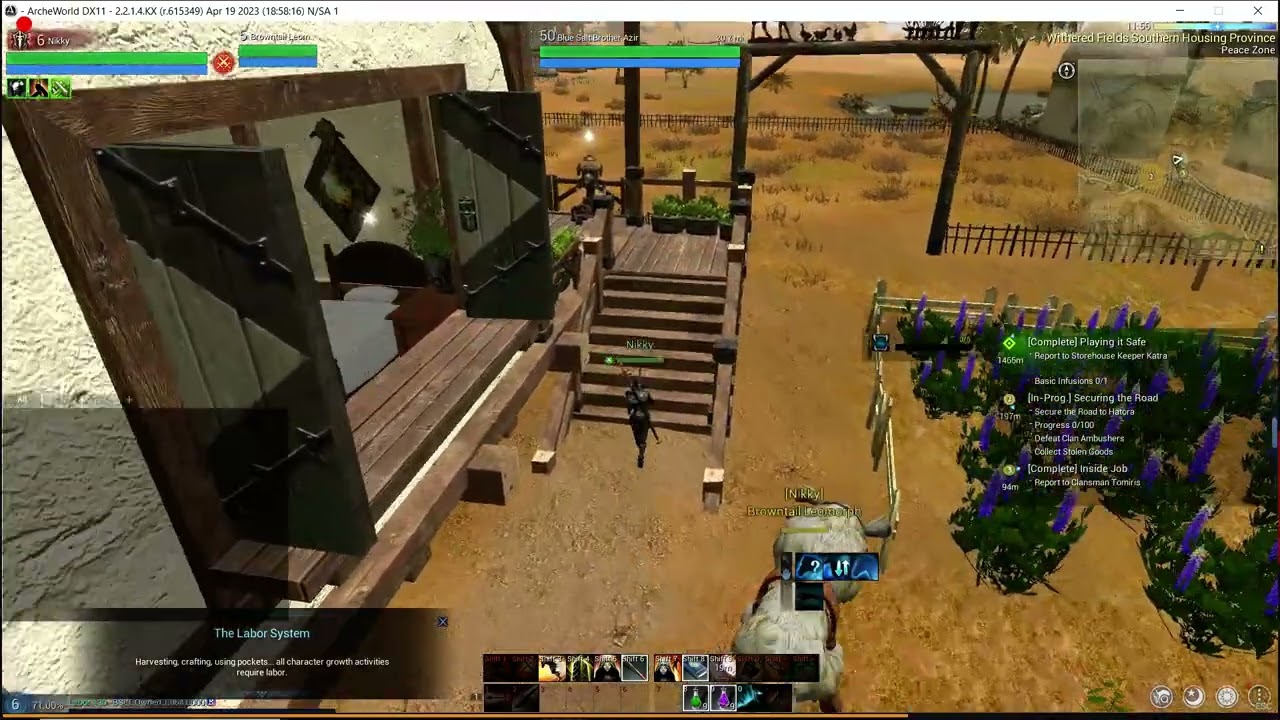 Archeworld how to finish blue salt brotherhood quest the reason to build a house GAIN LABOR Archeum