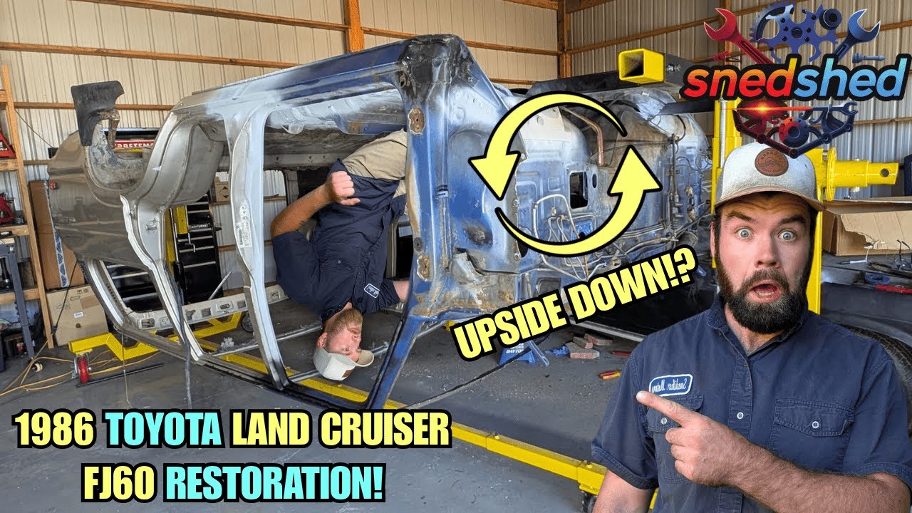 Yes... We Flipped Our Land Cruiser. 1986 Toyota FJ60 Restoration Part 16!