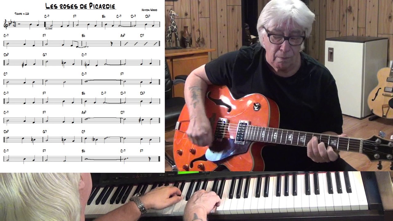 Roses de Picardie ( Roses of Picardy ) - Jazz guitar & piano cover ( Haydn Wood )