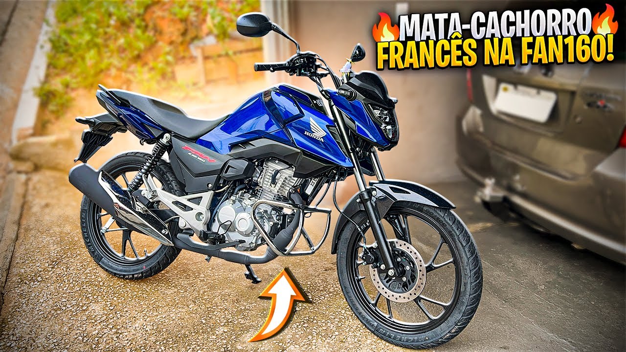 COLOQUEI UM PROTETOR DE CARENAGEM NA FAN2025!! 🤩 *famoso mat4 cachorro francês*