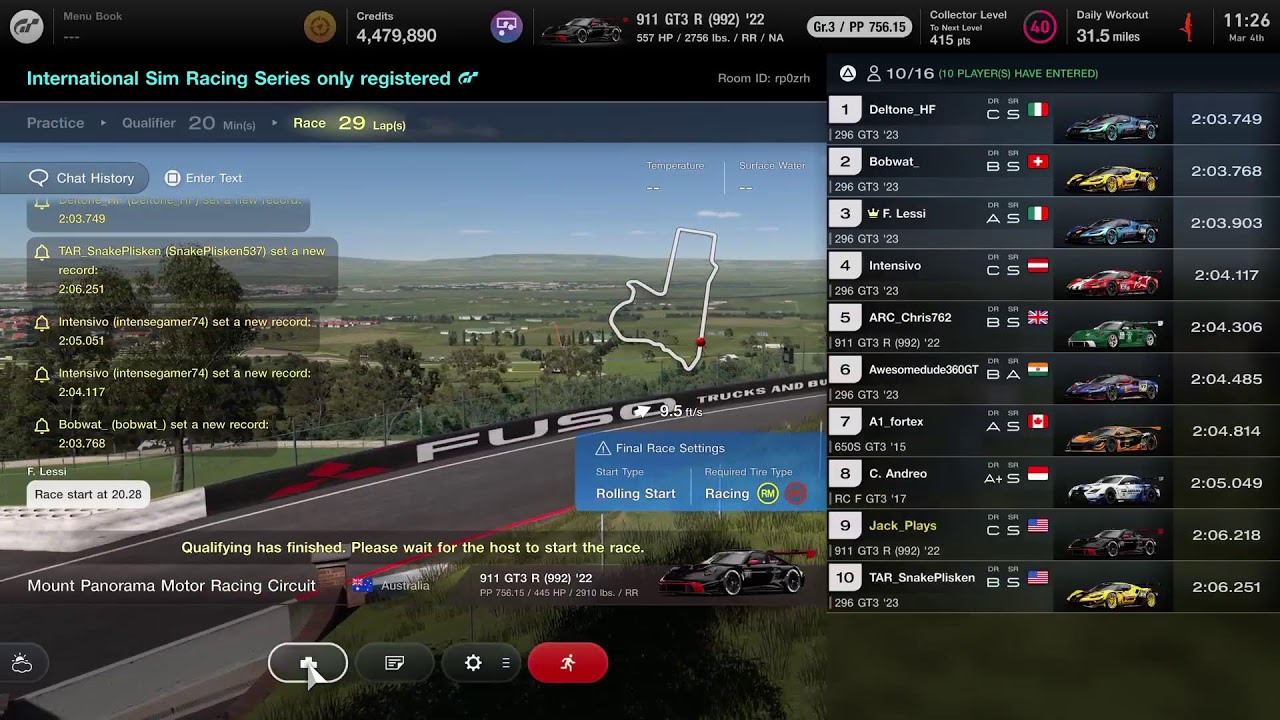 International Sim Racing Series | Bathurst