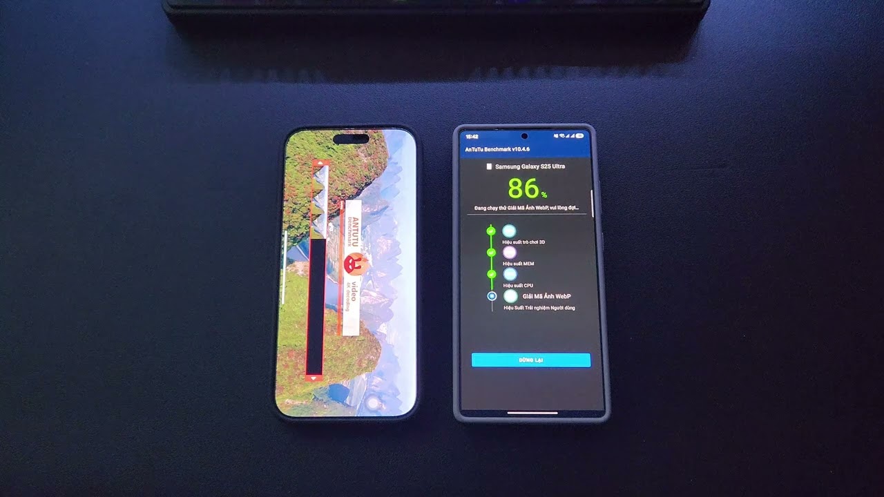 iPhone 16 Pro Max VS Samsung S25 Ultra - Antutu, Geekbench test.