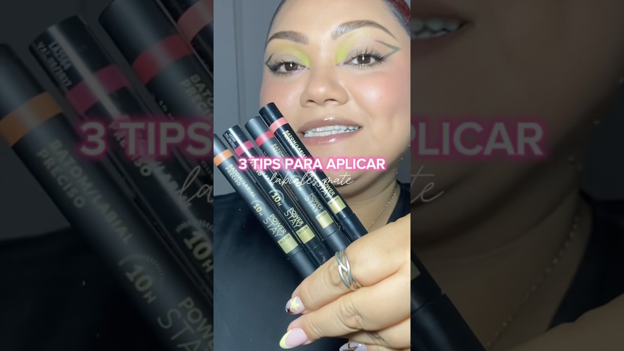 APLICACI&Oacute;N DE LABIALES MATE #mattelipstick #mattelips #lipstick #avon