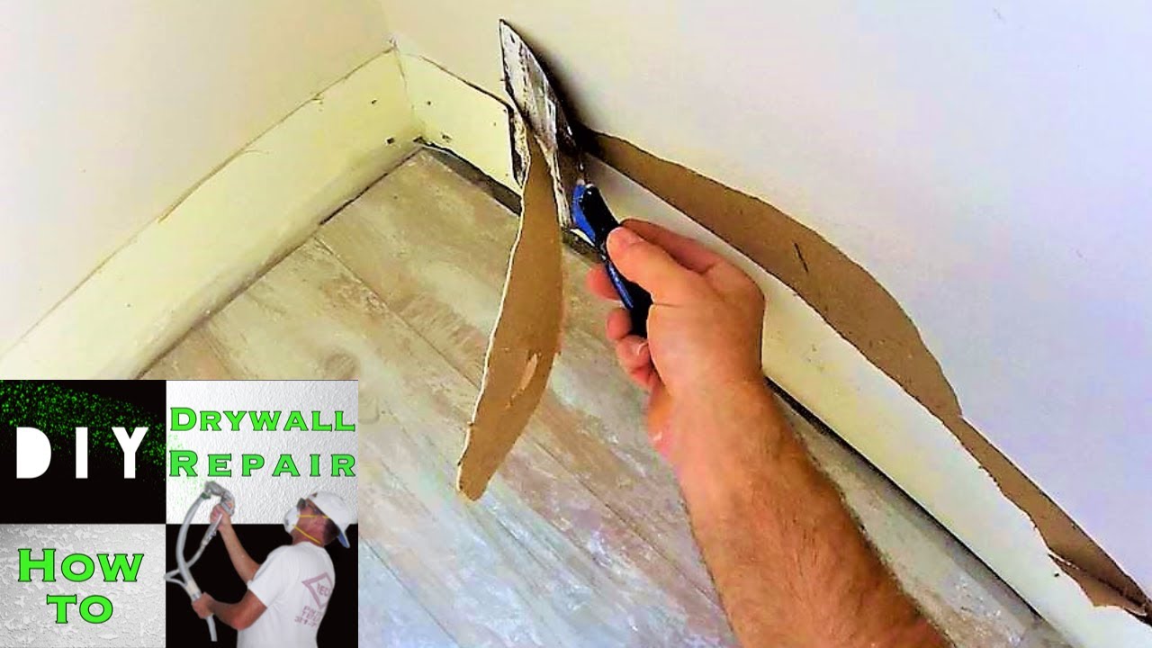 How to Repair Drywall Damage After Baseboards Were Removed