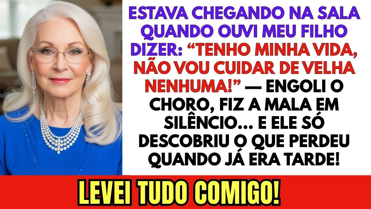 PAREI NA PORTA E OUVI MEU FILHO DIZER “TENHO MINHA VIDA, NÃO VOU CUIDAR DE VELHA!” — FIZ A MALA!