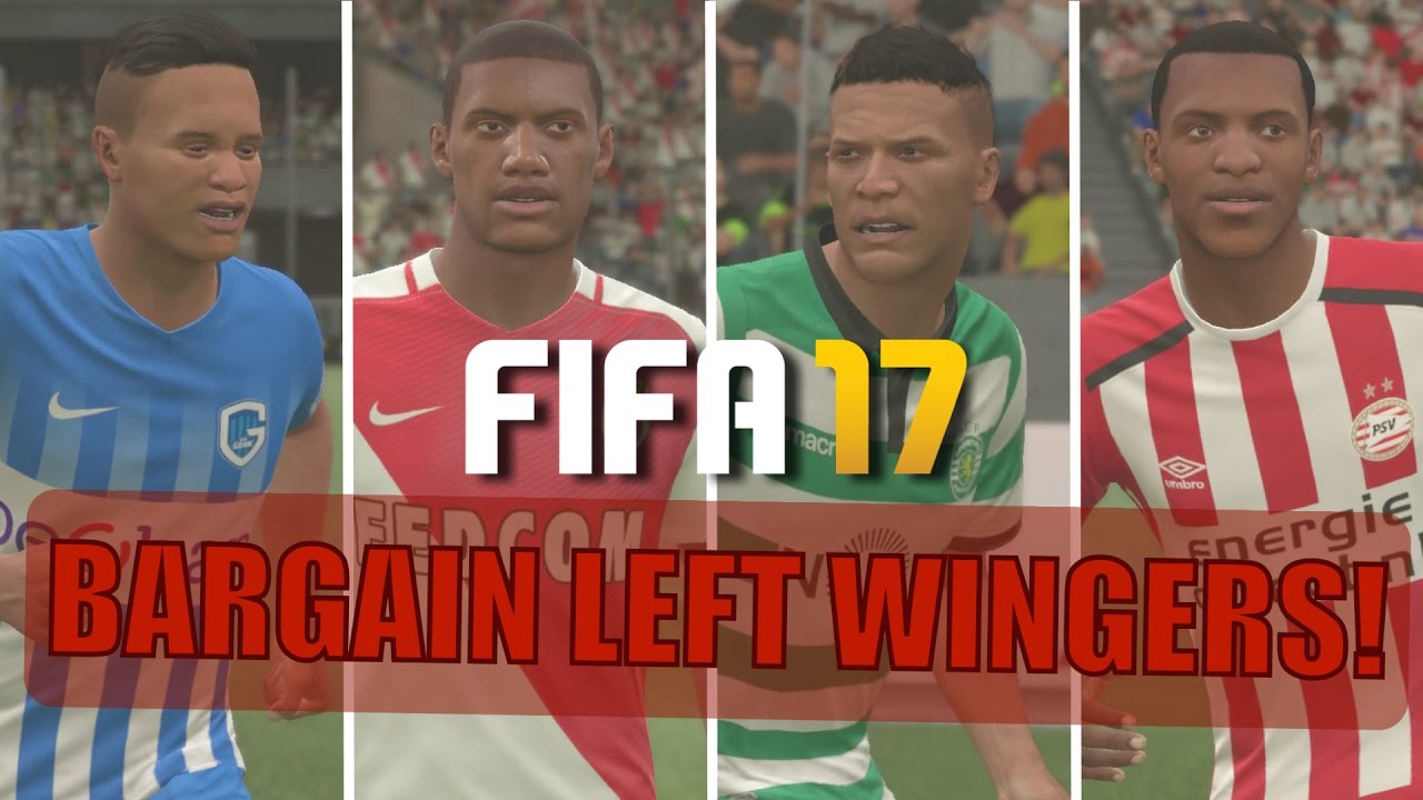 TOP 20 BARGAIN LEFT WINGERS | FIFA 17 Career Mode