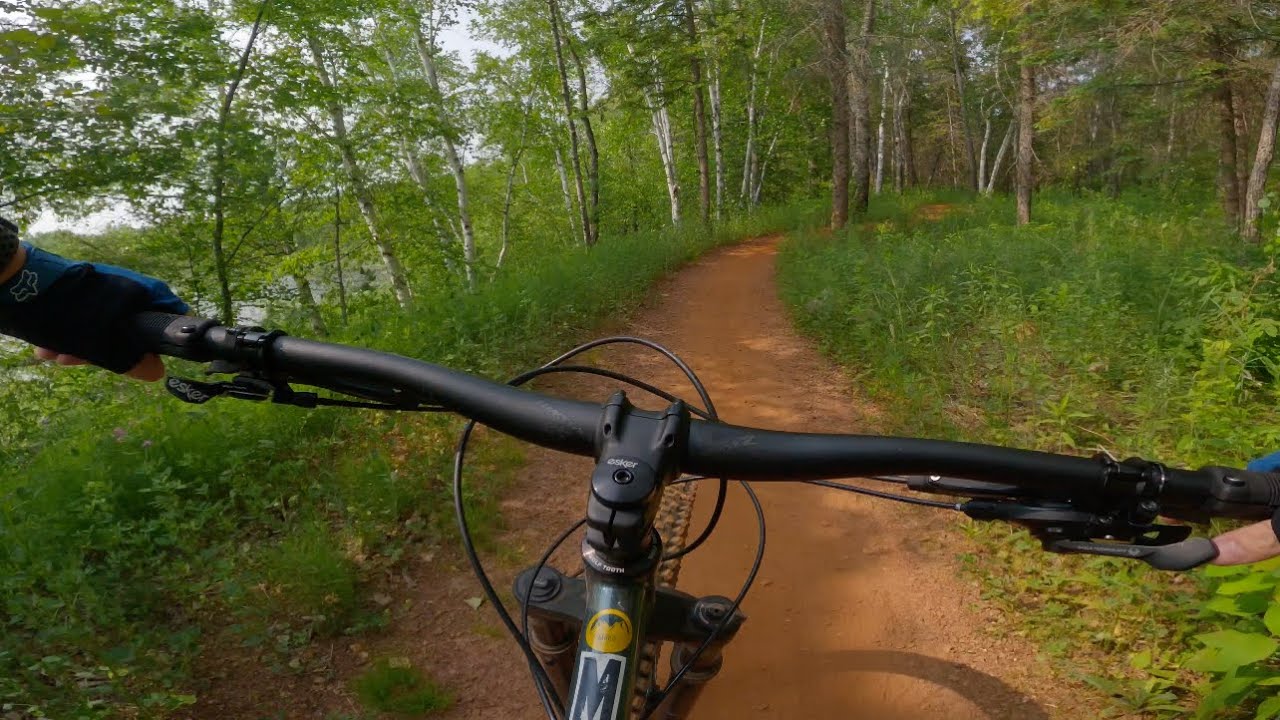 Mountain Biking at Tioga Recreation Area in Northern Minnesota