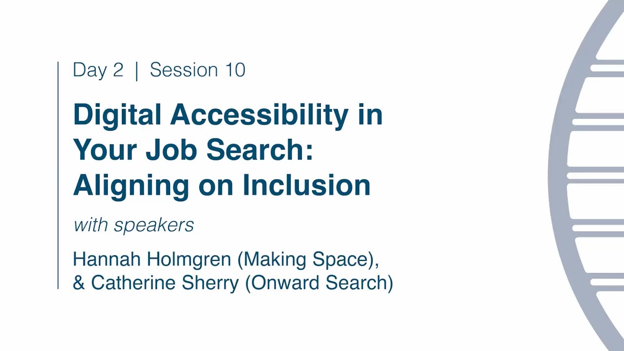Student Academy: Digital Accessibility in Your Job Search