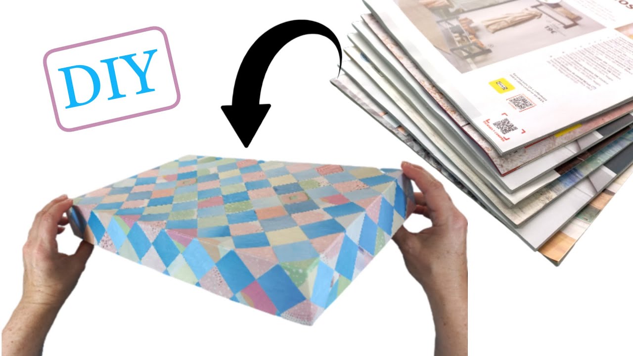 Amazing Decoration with Old Magazines Fake Patchwork Effect