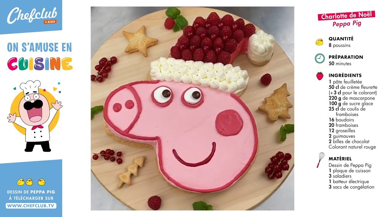 Charlotte Peppa Pig de Noël - Chefclub Kids x Peppa Pig