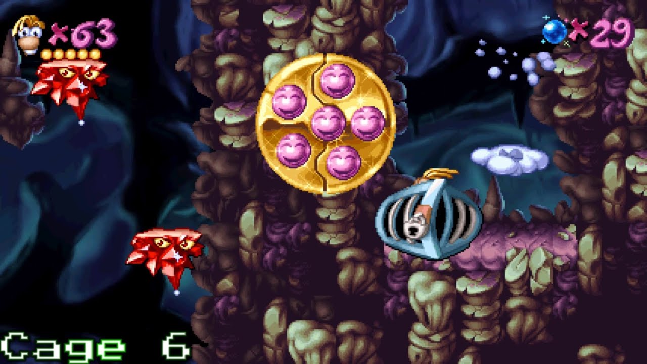 Rayman (PSX) - Crystal Palace Electoon Cages