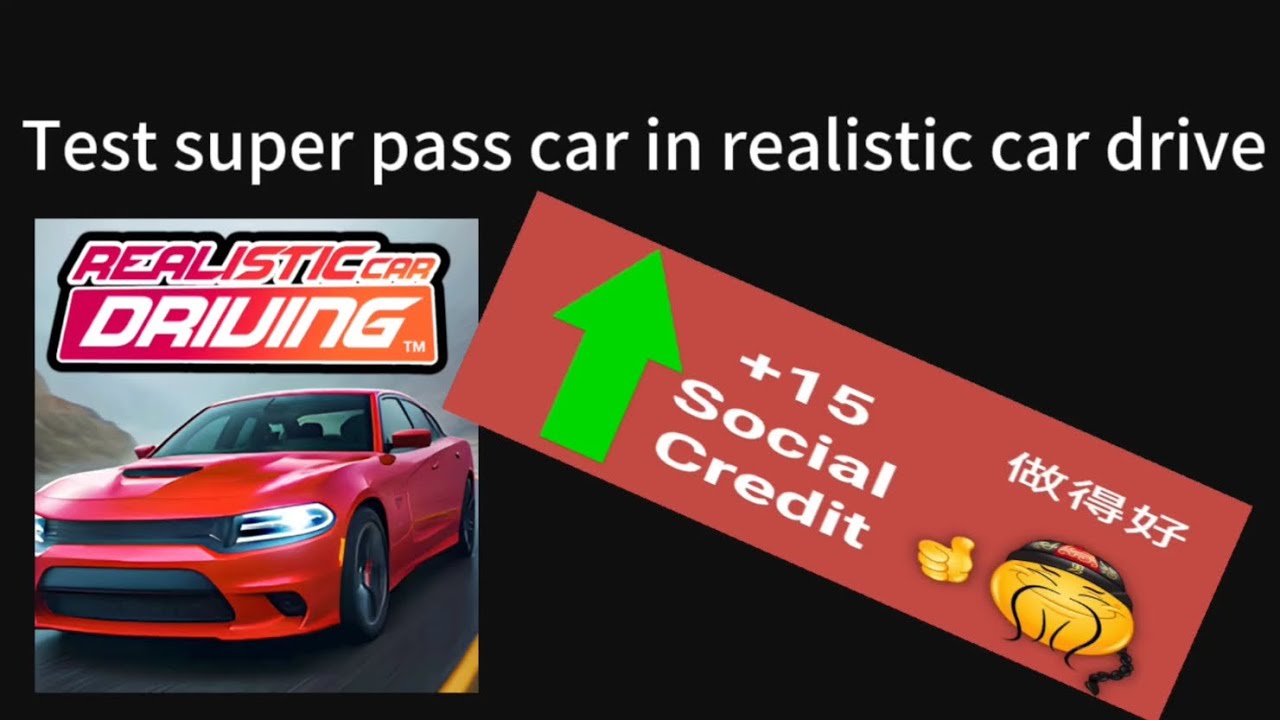 Test super car pass in realistic car drive