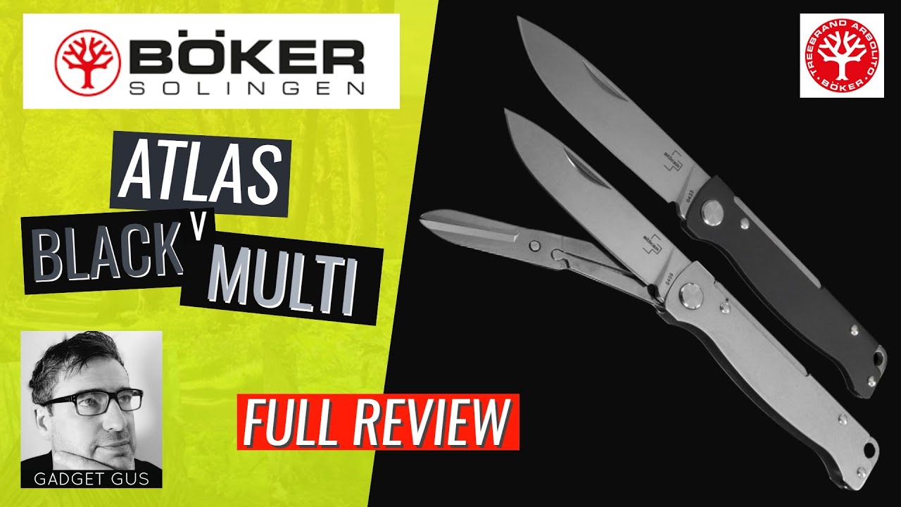 🇩🇪 BOKER Plus Atlas Review | Black | Steel | UNBOXING | UK Legal | EDC | Multi | Stonewashed | SW