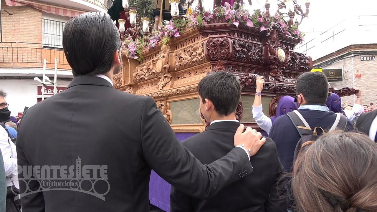 Procesión Salud y Remedios de Bellavista. Viernes de Dolores 2022 en Sevilla.