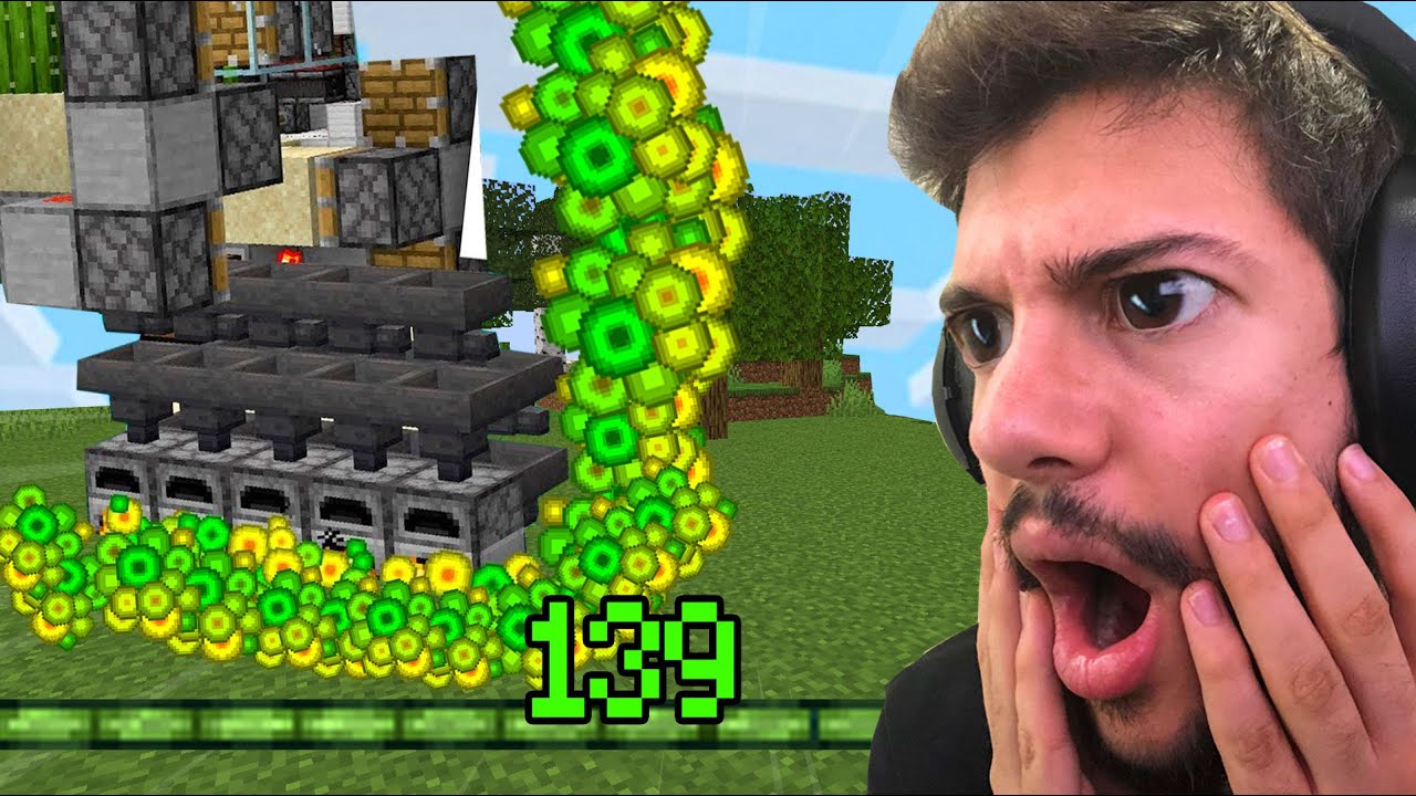 MİNECRAFT'ta OTO XP FARM YAPTIM!! (Sonsuz level) Bölüm 13